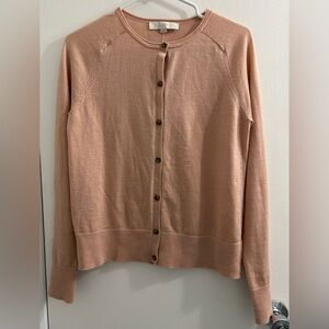 LOFT Women's Button-Up Cardigan - Tan/Light Brown